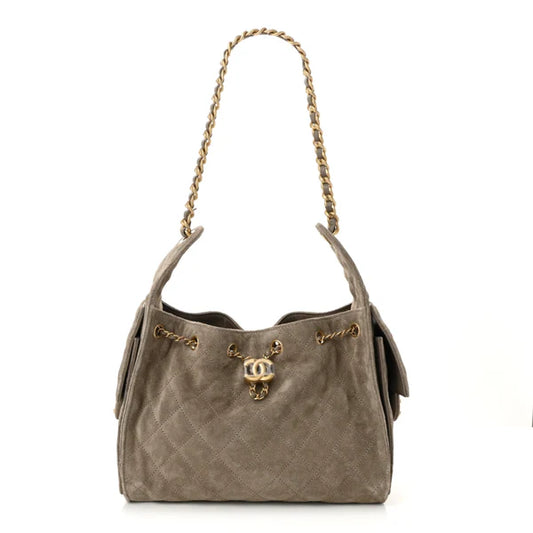 Suede Quilted Bag